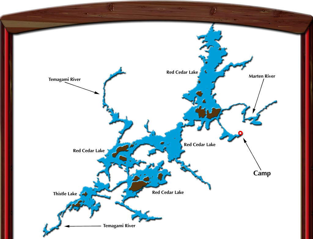 Map of Red Cedar Lake